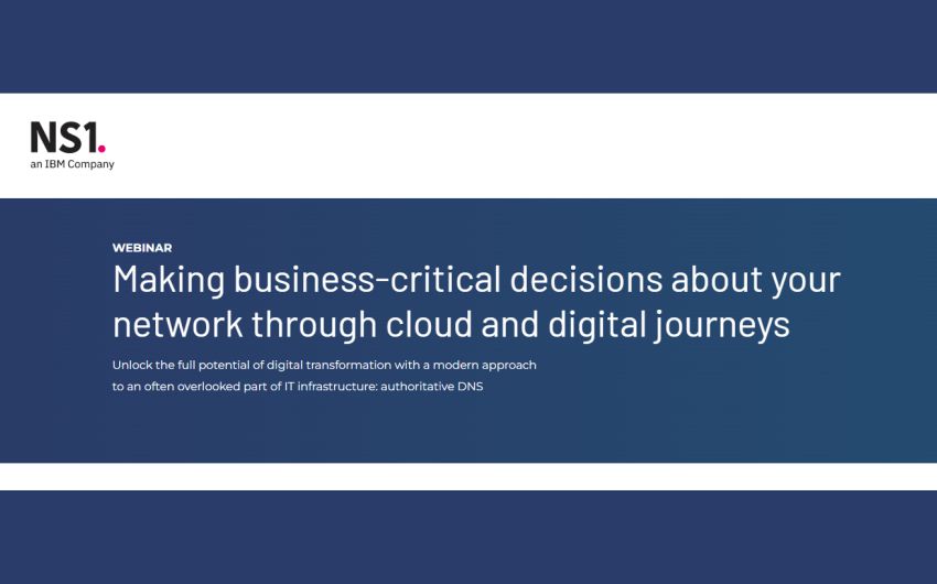 Webinar Making business-critical decisions about your network through cloud and digital