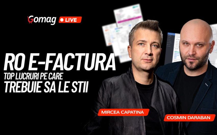 Webinar RO e-Factura: top lucruri pe care trebuie sa le stii cu Mircea Capatina co-fondator SmartBill