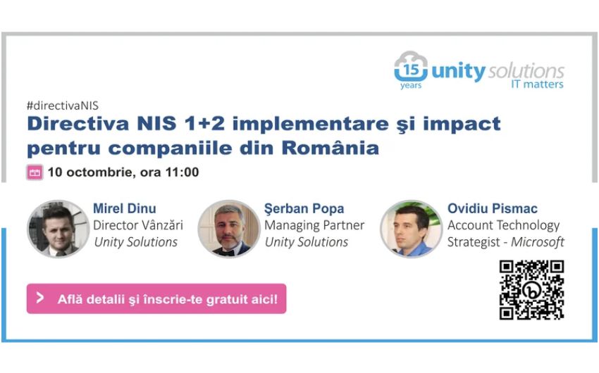 Webinar Directiva NIS 1+2, Romania