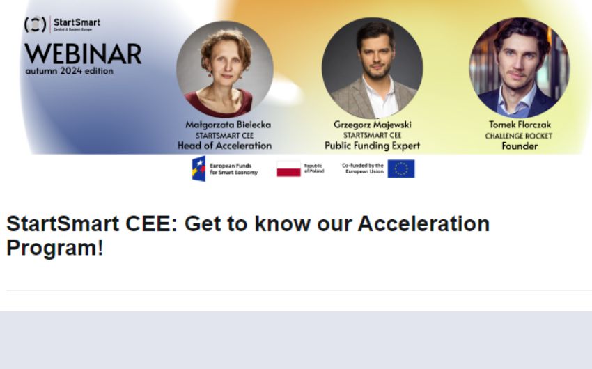 Webinar StartSmart CEE